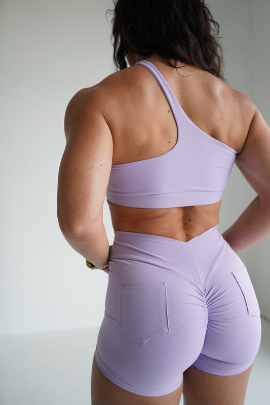 Lavender Lift One-Shoulder Bra