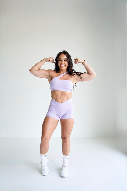 Lavender Lift V-Back Shorts